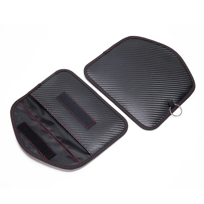 Signal-Blocking Faraday Key Pouch – Car Key & Phone Protector