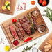 Wooden Double‑Sided Cutting Board — Rectangle, M & L — Charcuterie, Pizza & Bread Serving Board