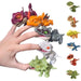 Mini Cartoon Tyrannosaurus Finger Dinosaurs — Plastic Finger Puppets (5/10/20)