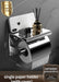 Stainless Steel Wall-Mounted Paper Towel & Toilet Roll Holder
