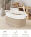 Large Cotton Rope Storage Basket — Foldable Laundry & Blanket Bin (55×38×30 cm)