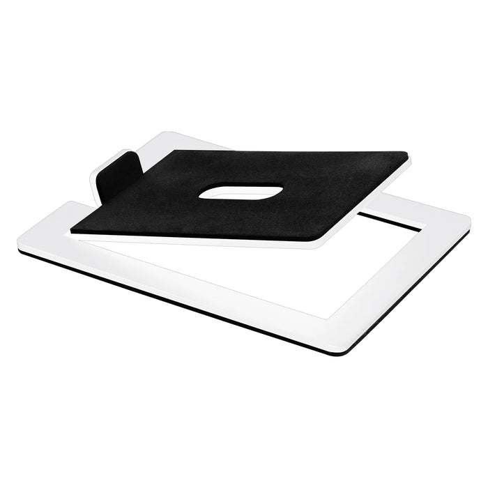 Desktop Speaker Base Stand — Carbon Steel Support for Computer Speakers (Single Stand)