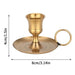Retro Metal Candle Holder with Handle — European-Style Centrepiece for Dining Table, Weddings & Festive Décor
