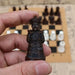 Retro Resin Chess Set with Qing Dynasty 3D Pieces — 28cm (11in) Board