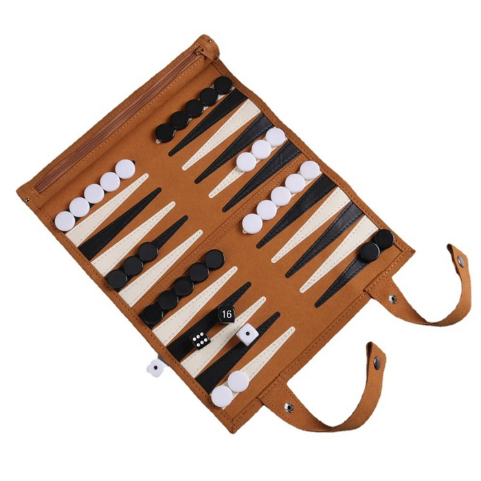 Portable Backgammon Set — Travel Board for Adults & Children