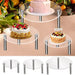 Transparent Acrylic Cake Stand — Round Cupcake & Dessert Display, Party Holder