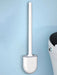 Wall-hanging Long-handle Toilet Brush with Silicone Head, 36×9×4 cm