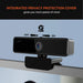 nuroum V11 2K Webcam — 1080p 60FPS, 90° Wide Angle, USB Plug & Play with Mic & Privacy Cover