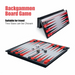 Folding Magnetic Backgammon Set – Portable Travel Board, Educational Game (2 Sizes)