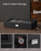 Lockable Watch Box – 24 Slots with Glass Lid, Velvet-Lined Storage Case