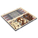Luxury Knight 3-in-1 Wooden Foldable Game Board — Chess, Checkers & Backgammon