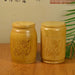 Handmade Bamboo Tea Canister with Sealing Lid — Carved Storage Box
