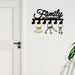 Black Iron 'Family' Wall Key Holder — Wall-Mounted Hook & Hat Rack