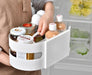 Rotating Fridge Organiser Bin – Soda Can & Bottle Holder, 360° Access