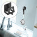Self‑Adhesive Carbon Steel Sponge Holder — Sink & Bathroom Organiser, Black/Gray/White