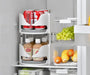 Rotating Fridge Organiser Bin – Soda Can & Bottle Holder, 360° Access