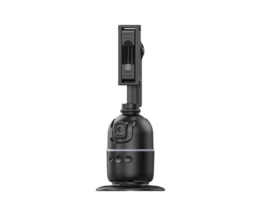 P03 360° Auto Face-Tracking AI Phone Gimbal — Desktop Tripod Holder for Vlog & Live