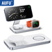 Magnetic 3-in-1 Foldable Fast Wireless Charger Stand for iPhone, Apple Watch & AirPods