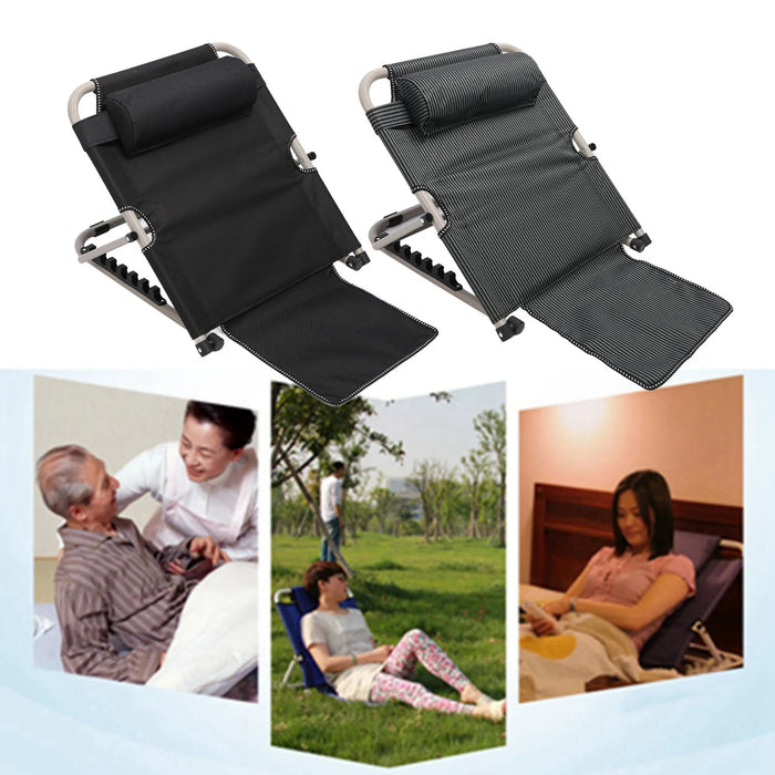 Adjustable Lifting Bed Backrest Floor Chair with Head Pillow — 6‑Position Anti‑Slip
