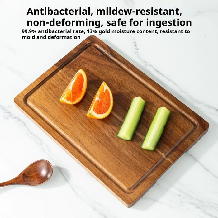 Wooden Double‑Sided Cutting Board — Rectangle, M & L — Charcuterie, Pizza & Bread Serving Board