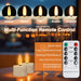 Rechargeable Flameless LED Tea Lights with Remote & Timer — 3D Flicker, 2700K