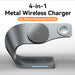 4-in-1 Magnetic 15W Metal Wireless Charging Station – Phone, Watch & Earbuds