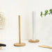 Bamboo Paper Towel Holder – Vertical Anti-Skid Tissue Stand for Kitchen & Home