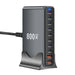 800W GaN 10-Port Desktop Charger — PD 140W Fast Charge for iPhone, iPad, MacBook