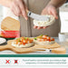 Bamboo Charcuterie Board Set - Wooden Cheese Serving Tray with Cutlery