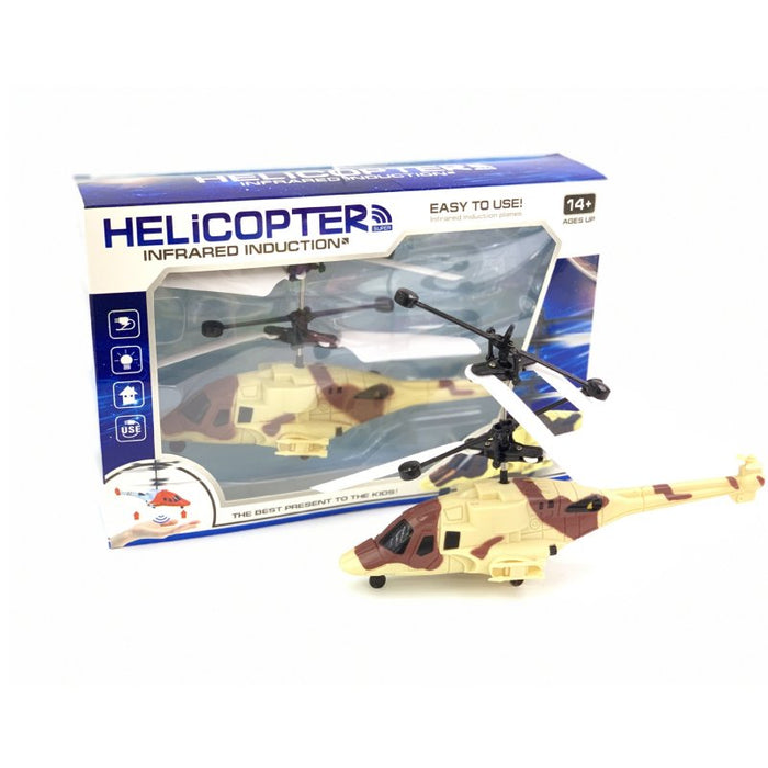 HFD-818 RC Helicopter - Infrared Induction Gesture Sensing, Levitation Flying, One-Key Take-Off/Landing, Altitude Hold, Dual Motor - Perfect Kids' Toy for Fun and Play - Shopsta EU