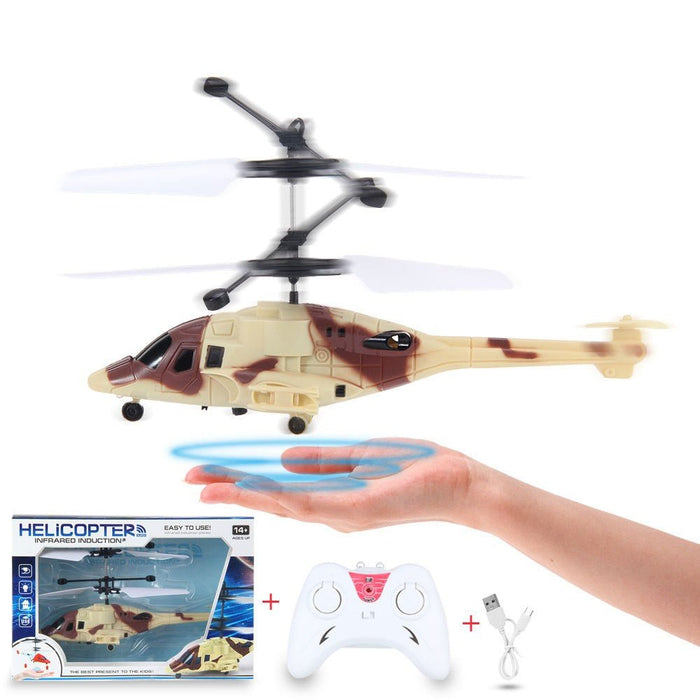 HFD-818 RC Helicopter - Infrared Induction Gesture Sensing, Levitation Flying, One-Key Take-Off/Landing, Altitude Hold, Dual Motor - Perfect Kids' Toy for Fun and Play - Shopsta EU