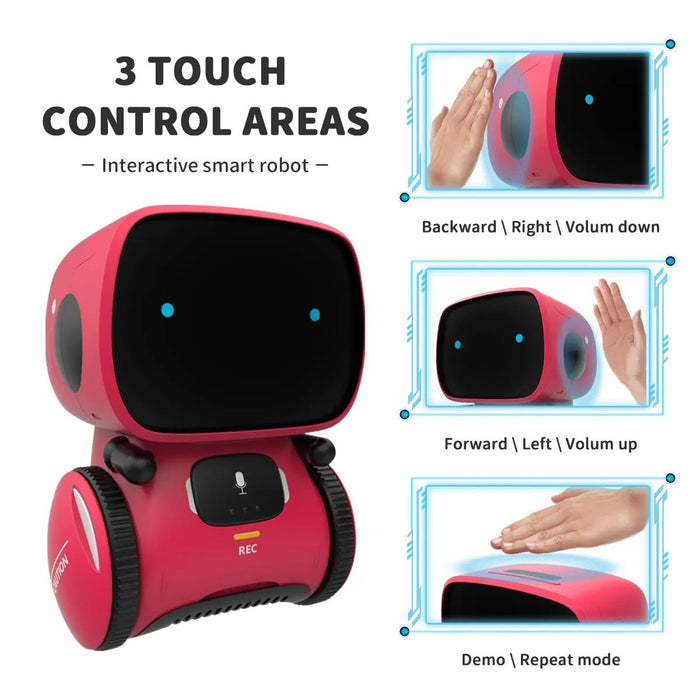 Interactive Robot Toys for Kids English Version Smart Talking Robot with Voice Controlled Touch Sensor Gift for kids Boys Girls - Shopsta EU