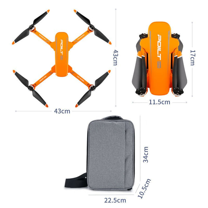 JJRC X17 GPS Drone - 5G WiFi FPV, 6K ESC HD Camera, 2-Axis Gimbal, Optical Flow Positioning, Brushless Foldable RC Quadcopter - Perfect for Aerial Photography and Smooth Flying Experience - Shopsta EU