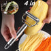 Multifunctional Kitchen Peeler Vegetable Fruit Peeler Stainless Steel Durable Potato Slicer Household Shredder Carrot Peeler - Shopsta EU