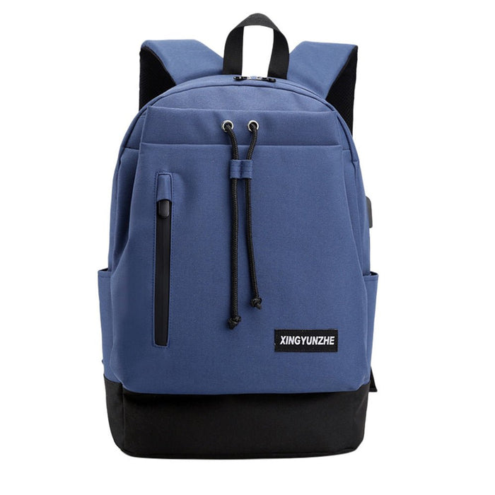Oxford Backpack Laptop Bag Notebook, USB Port School