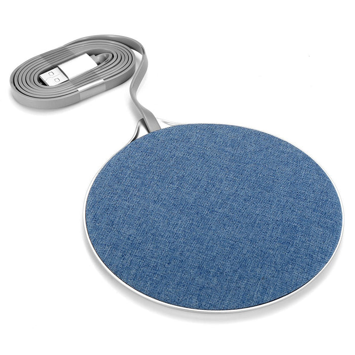 Qi Wireless Fast Charger - Metal Cloth Charging Pad for iPhone & Samsung 9V 7.5W - Quick and Efficient Charging Solution - Shopsta EU