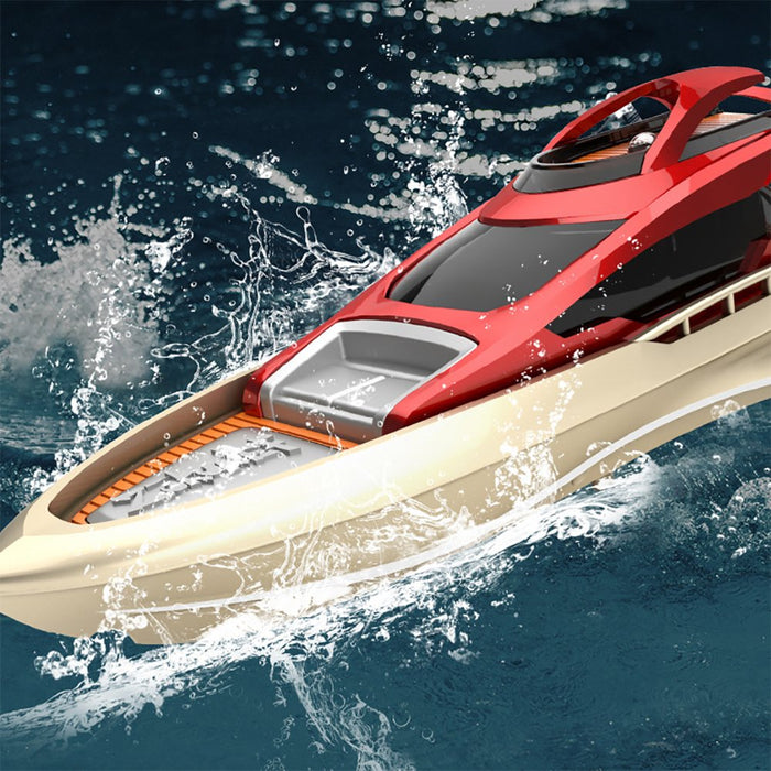 QT888-4 - 2.4Ghz High-Speed RC Racing Ship, 15km/h Water Speed Boat Toy - Perfect for Children and Model Enthusiasts - Shopsta EU