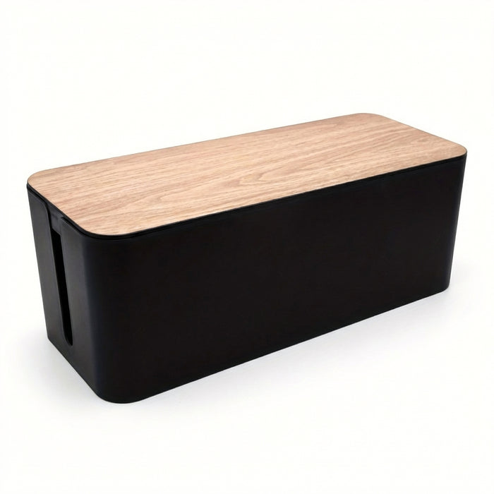 Cable Management Box — Hide Wires & Power Strips | TV Cord Organiser for Home & Office