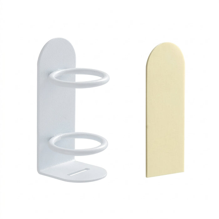 Punch-Free Wall-Mounted Toothbrush Holder — Wrought Iron, Compact Wall Storage