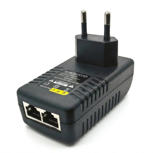 48V 0.5A PoE Injector Power Supply – EU/US Plug for IP Cameras, Switches & NVRs