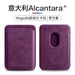 Real Italian Alcantara MagSafe Wallet Case for iPhone 12–16 (Built-in Card Holder)