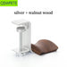 Clip-style Desktop Headphone & Earphone Holder — Aluminium Alloy & Solid Wood