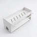 Non-Perforated Sink Storage Rack — Single-Tier Sponge & Rag Holder