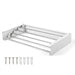 Folding Wall-Mounted Clothes Drying Rack — Retractable, Space-Saving