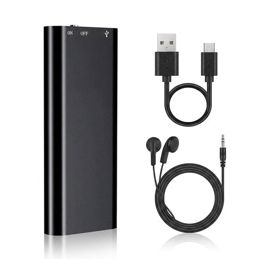 Ultra-slim Mini Voice Recorder — 4/8/16/32GB, WAV/MP3 & USB