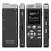 Digital Voice Recorder & MP3 Player — Dual Microphones, Voice‑Activated, Password Protection, Line‑in
