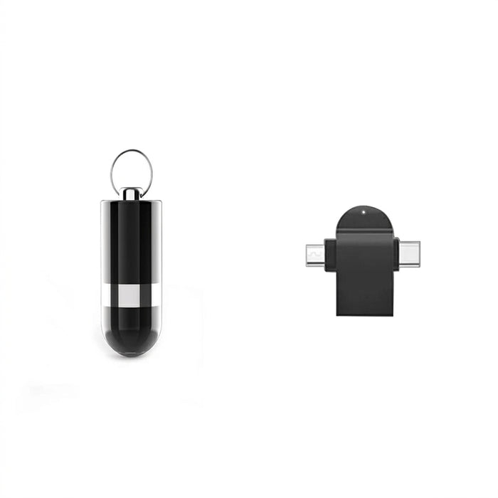 Mini Voice-Activated Digital Recorder – WAV Dictaphone, Keychain Size