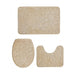 3-piece Microfibre Bath Mat Set — Absorbent, Non-slip, Stone Pattern