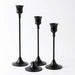 Vintage Elegant Tabletop Candle Holders – Metal & Aluminium, Single or 3‑Piece Sets