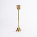 Gold Metal Candle Holder — Aluminium Candlestick for Tables & Events
